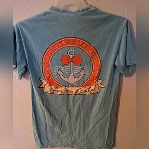 Southern Anchor "Stay Southern" Graphics t-shirt Front Pocket Size Small Green